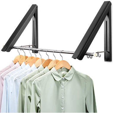 Rebrilliant Aluminum Foldable Wall Mounted Drying Rack Wayfair